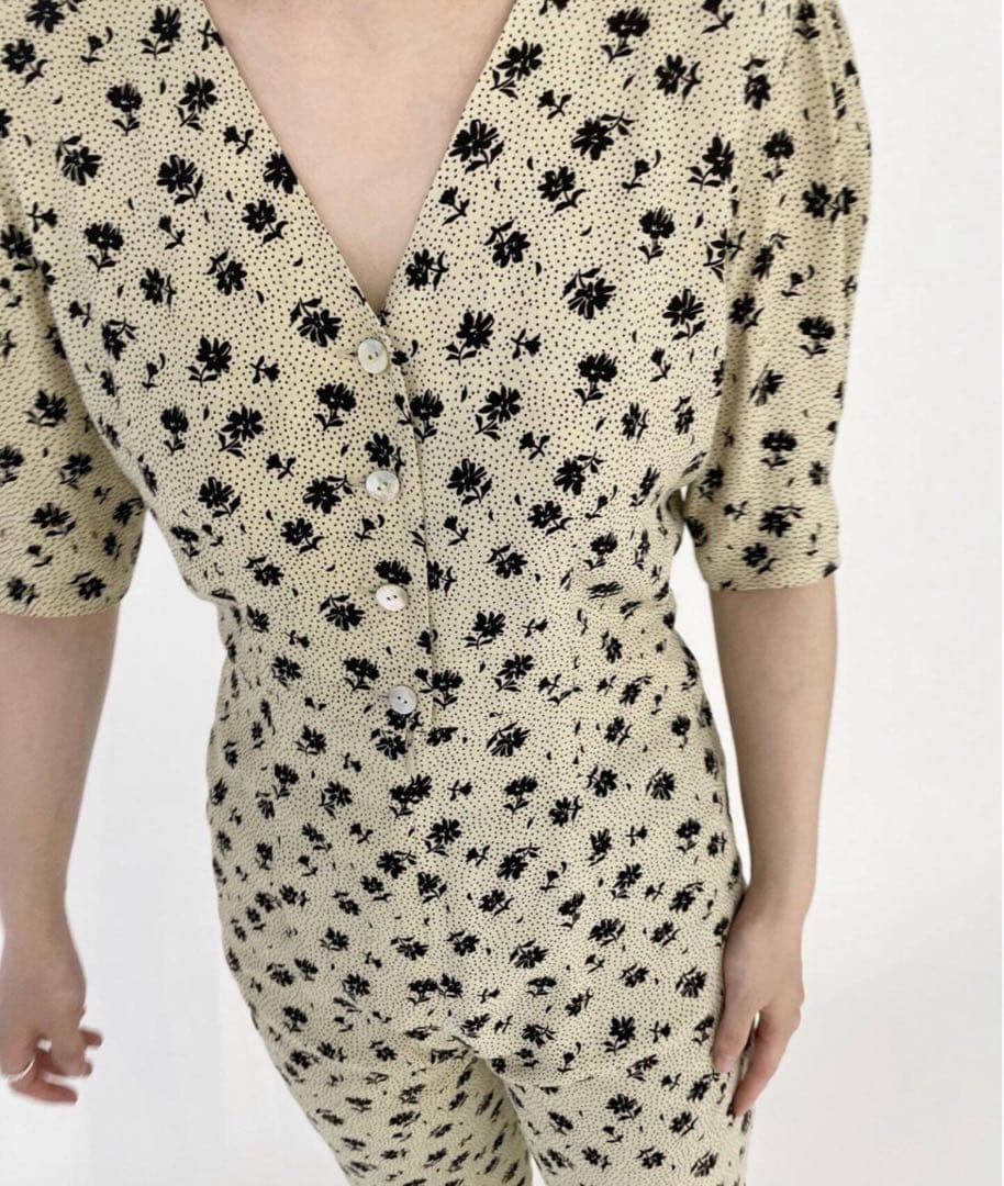 新品未使用タグ付 EDIT.FOR LULU ヴィンテージフラワーオールインワン