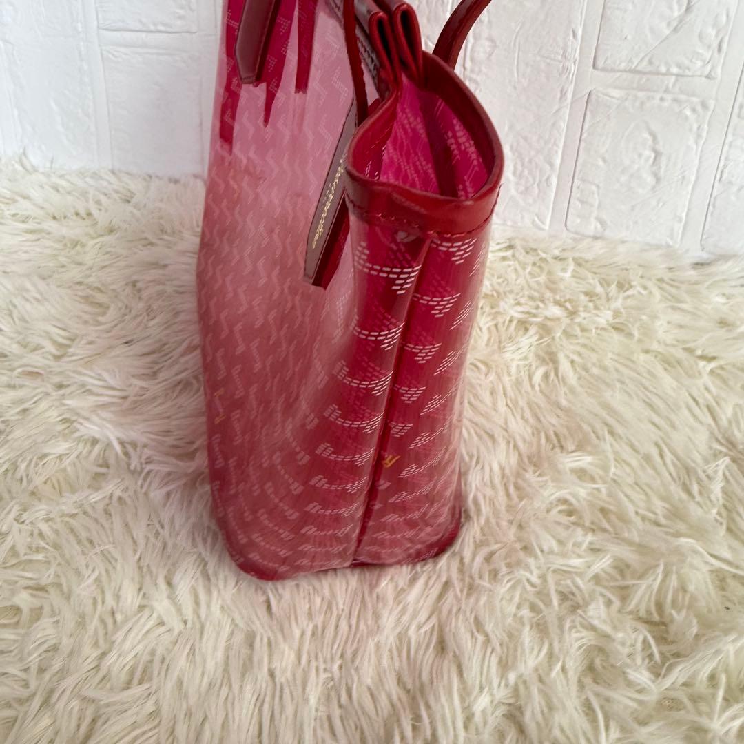 【レザレクション】美品 カートバッグ 総柄 ロゴ クリア ピンク