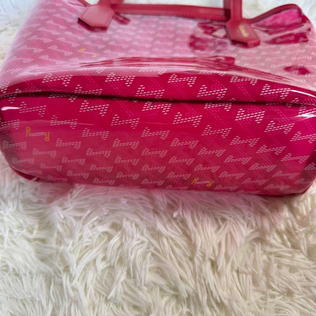 【レザレクション】美品 カートバッグ 総柄 ロゴ クリア ピンク