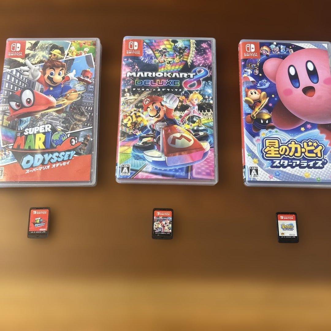 スーパーマリオ オデッセイ・マリオカート8 デラックス・星のカービィ 3セット