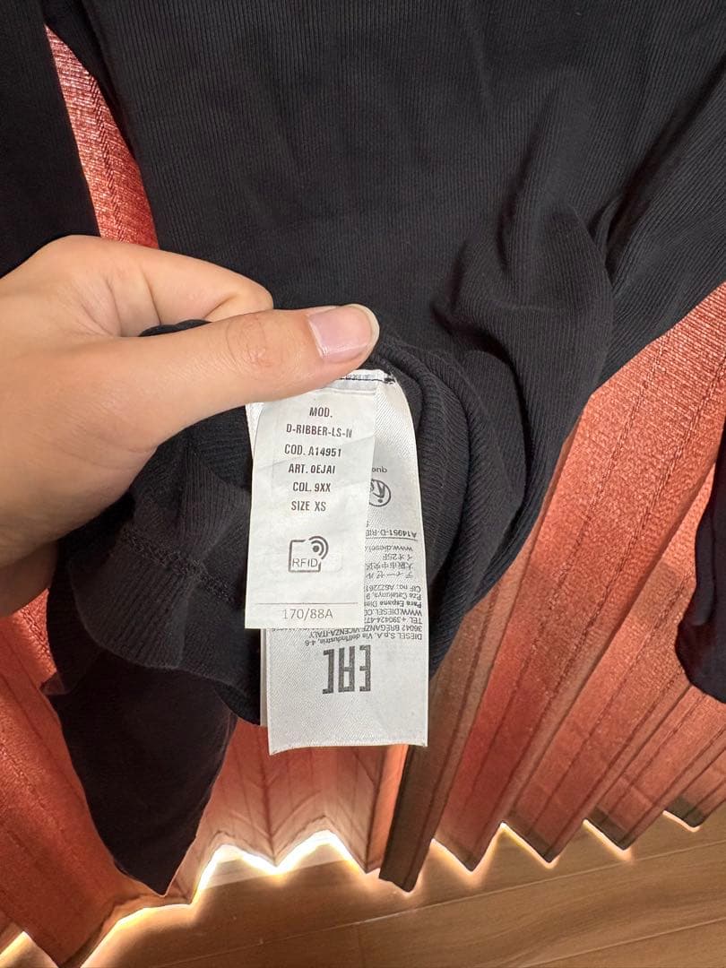 トップス DIESEL D-RIBBER-LS-N