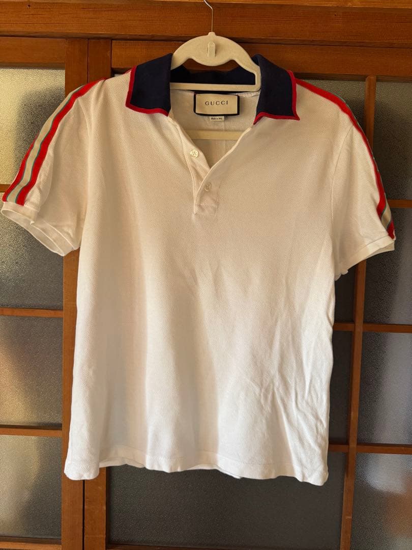 GUCCI ストライプポロシャツ