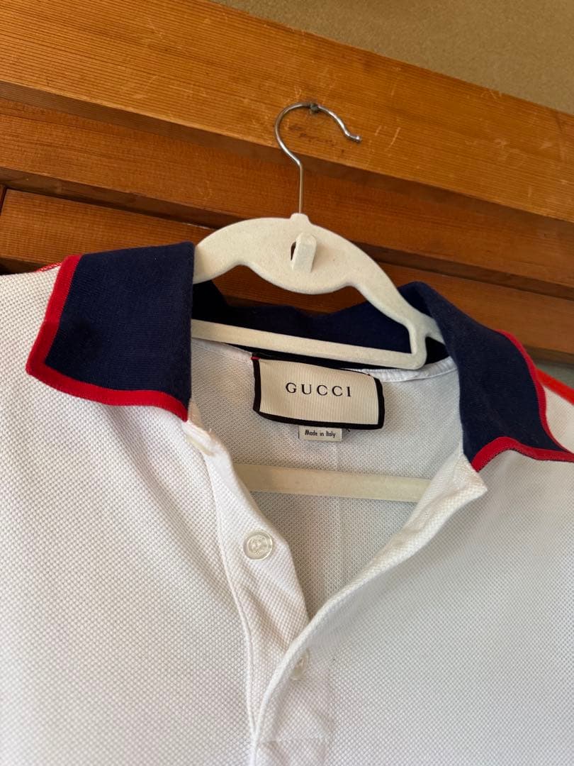 GUCCI ストライプポロシャツ
