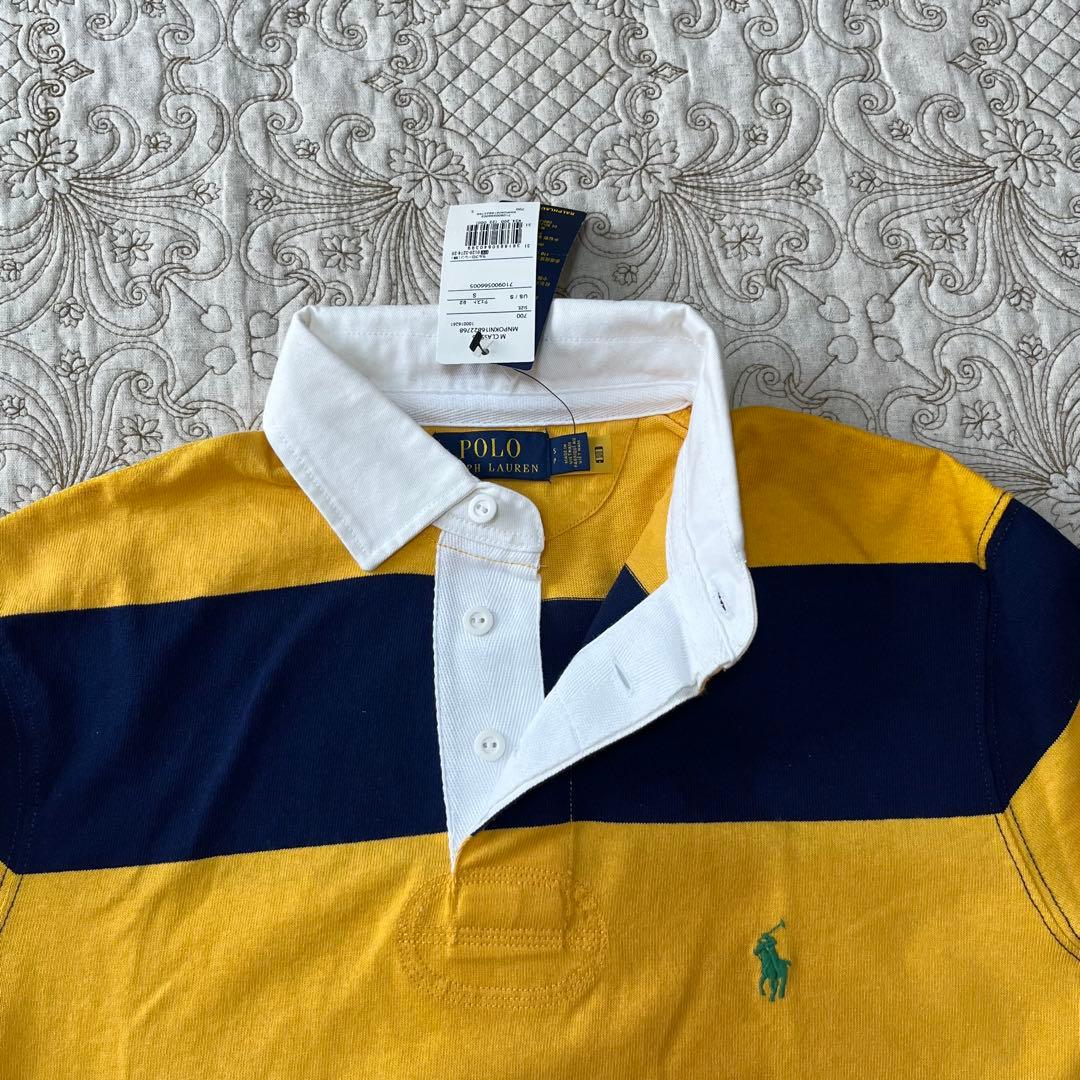 【新品】Polo Ralph Lauren ラガーシャツ イエロー/ネイビー