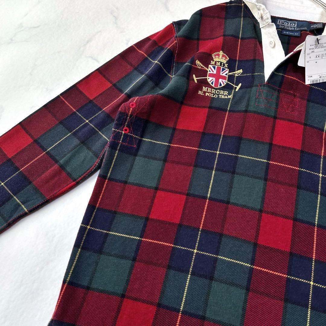 新品タグ付き ポロラルフローレン チェック柄 ラガーシャツ ビッグポニー