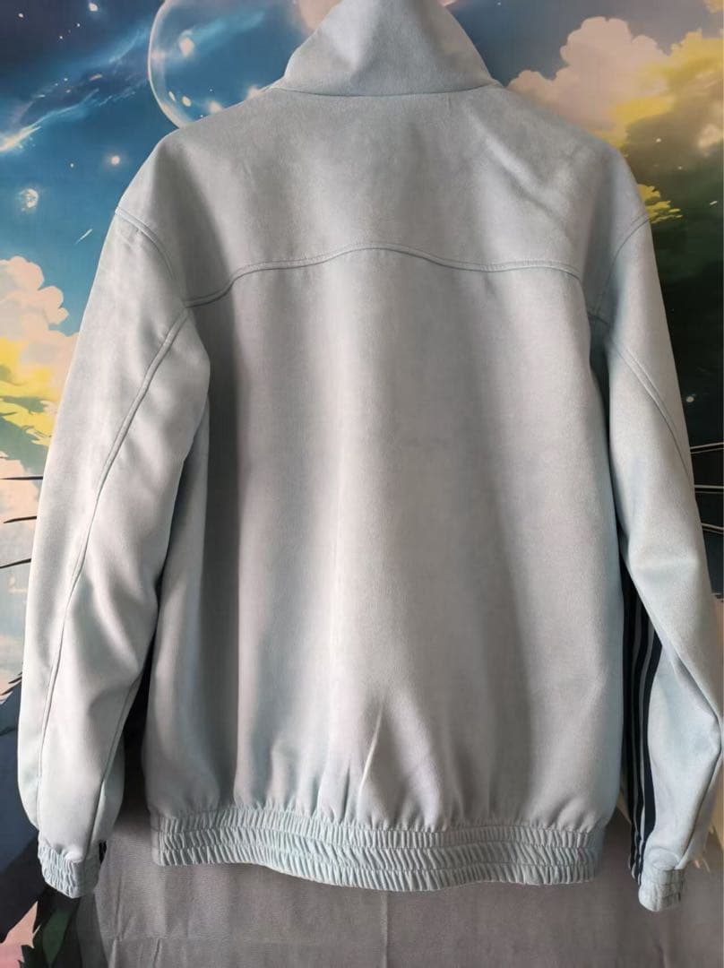 新年限定モデル アディダス 新中式 ジップアップジャケット ライトブルー S