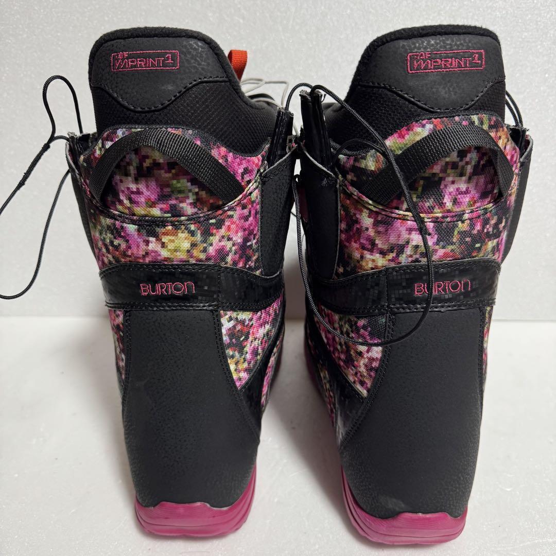 美品24cm バートンスノーボードブーツ初心者レディース格安激安特価黒色ピンク