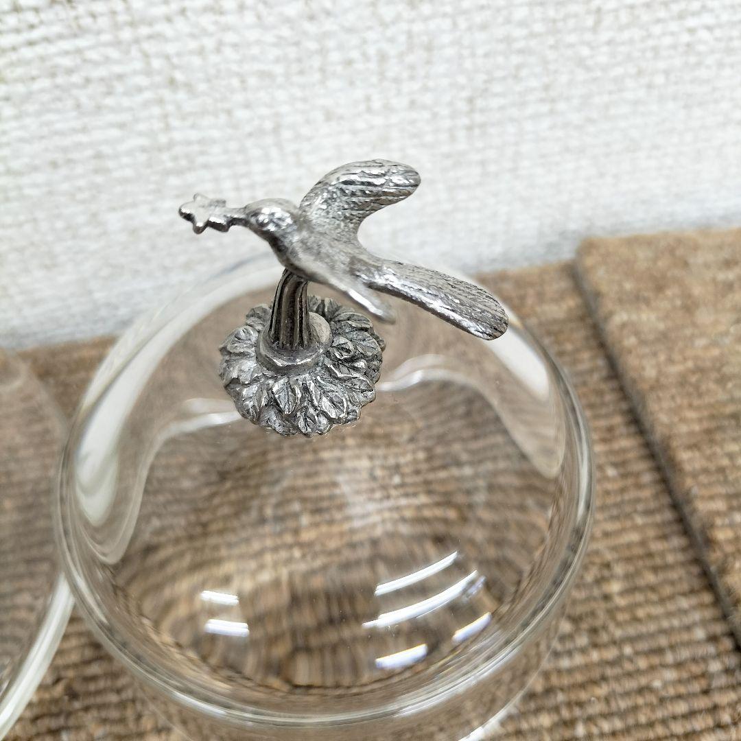 ガラス製ディップボウル,バターディッシュ 展示品(H-2507IN50)