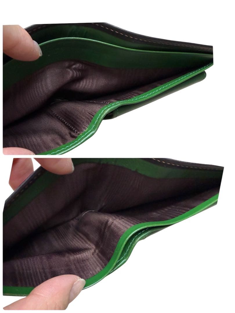 希少✨ホワイトハウスコックス 二つ折り 財布　ブライドルレザー　グリーン