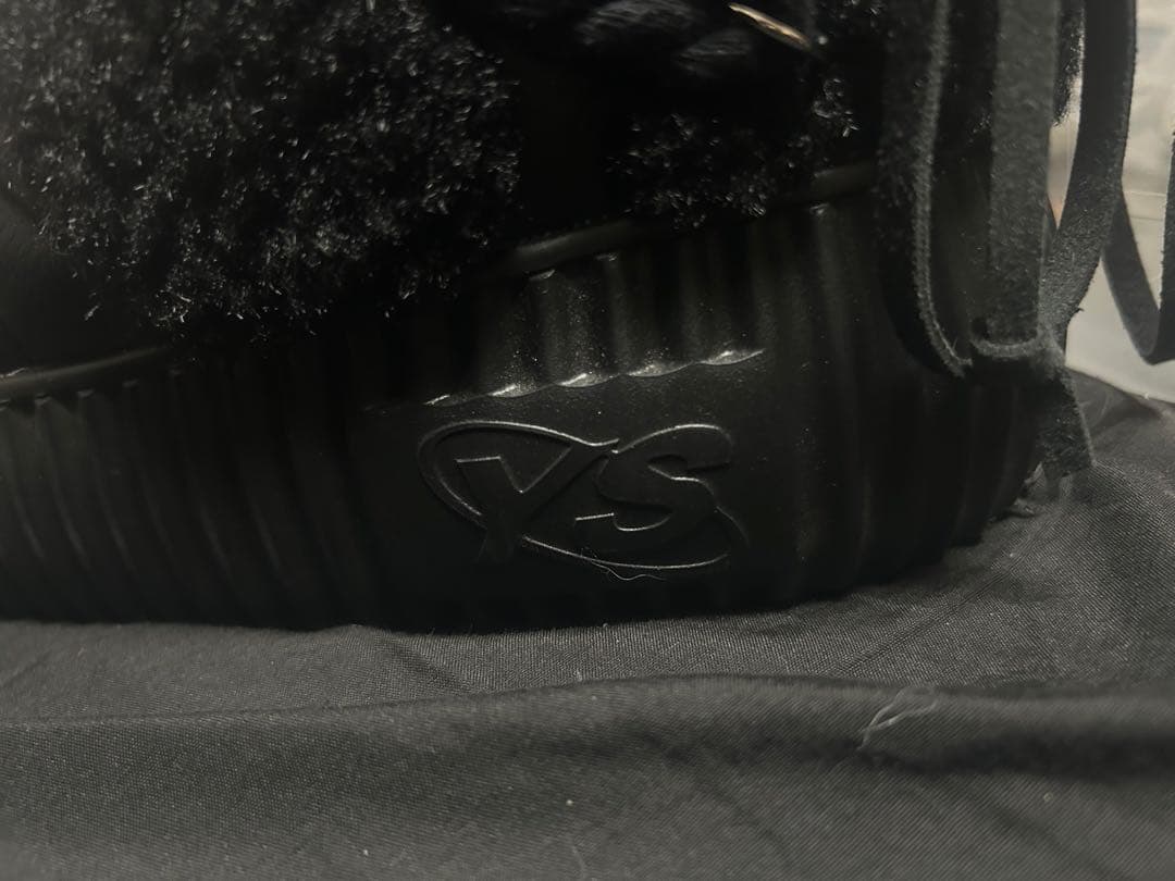 yello ブーツ 厚底 黒 L 箱付き