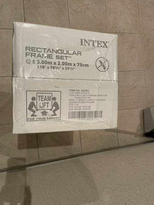 INTEX ■インテックスフレームプール■3m×2m×75cm■カバー付き新品