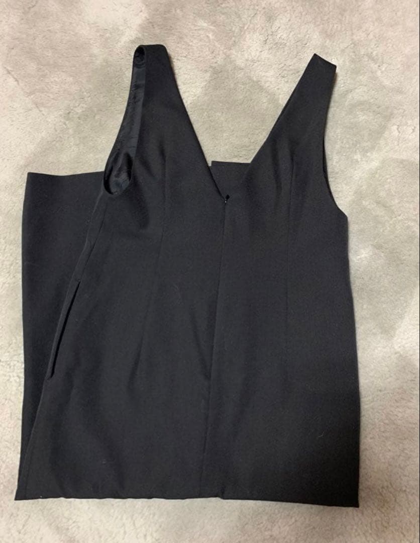NOBLE ストレート Vネック ワンピース ブラック　36サイズ