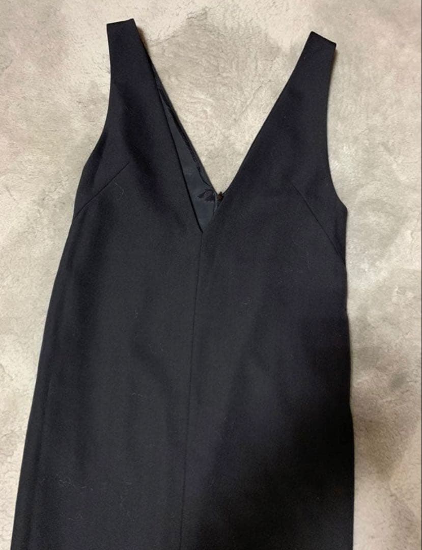 NOBLE ストレート Vネック ワンピース ブラック　36サイズ