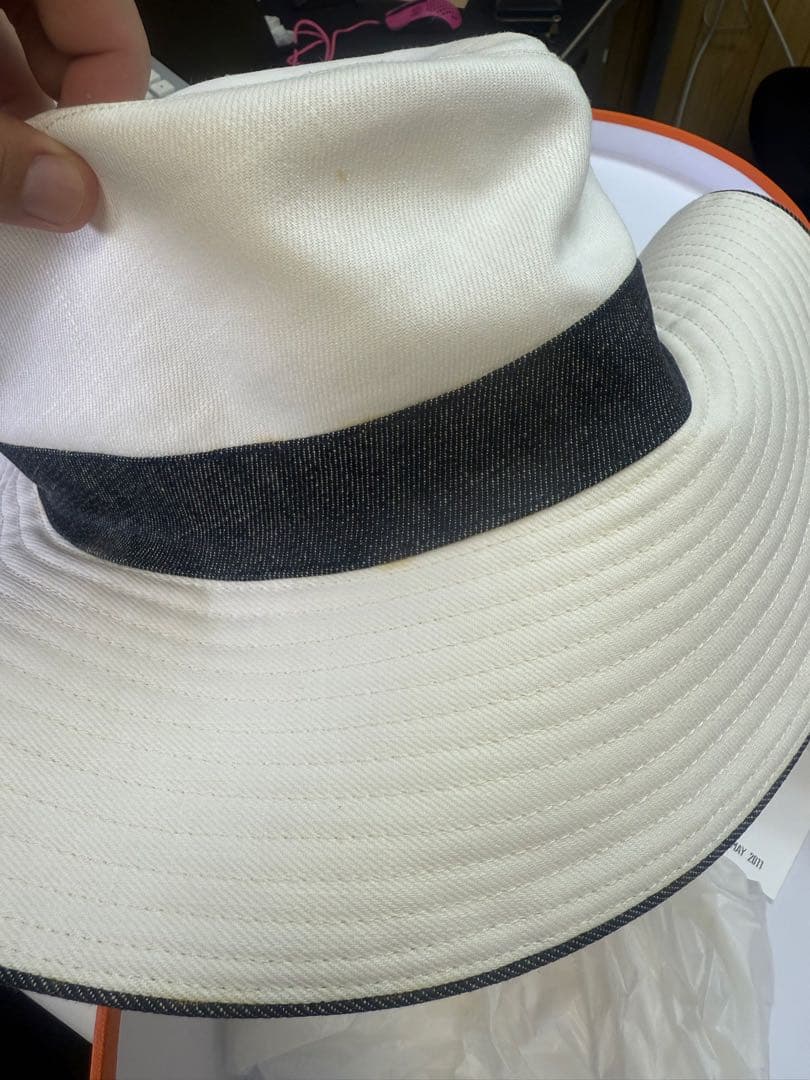 HERMES アウトドアハット 58サイズ ホワイト