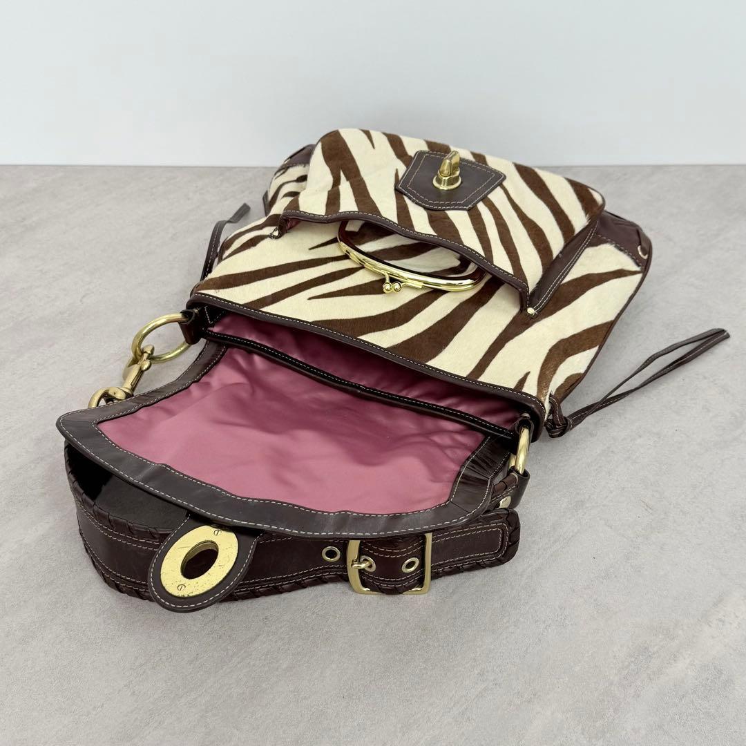 バッグ Coach Zebra Haircalf Legacy Shoulder