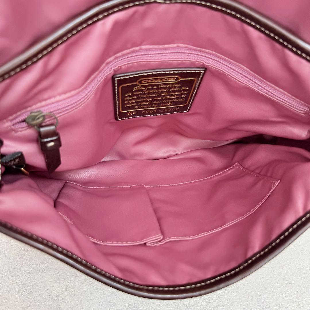 バッグ Coach Zebra Haircalf Legacy Shoulder