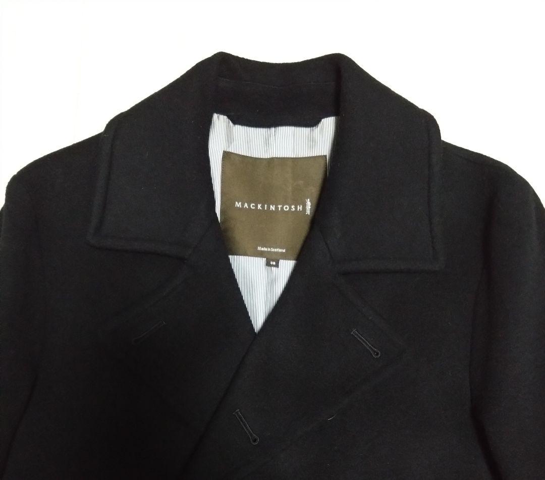 美品 英国製 Mackintosh シルク混ウール素材 Pコート