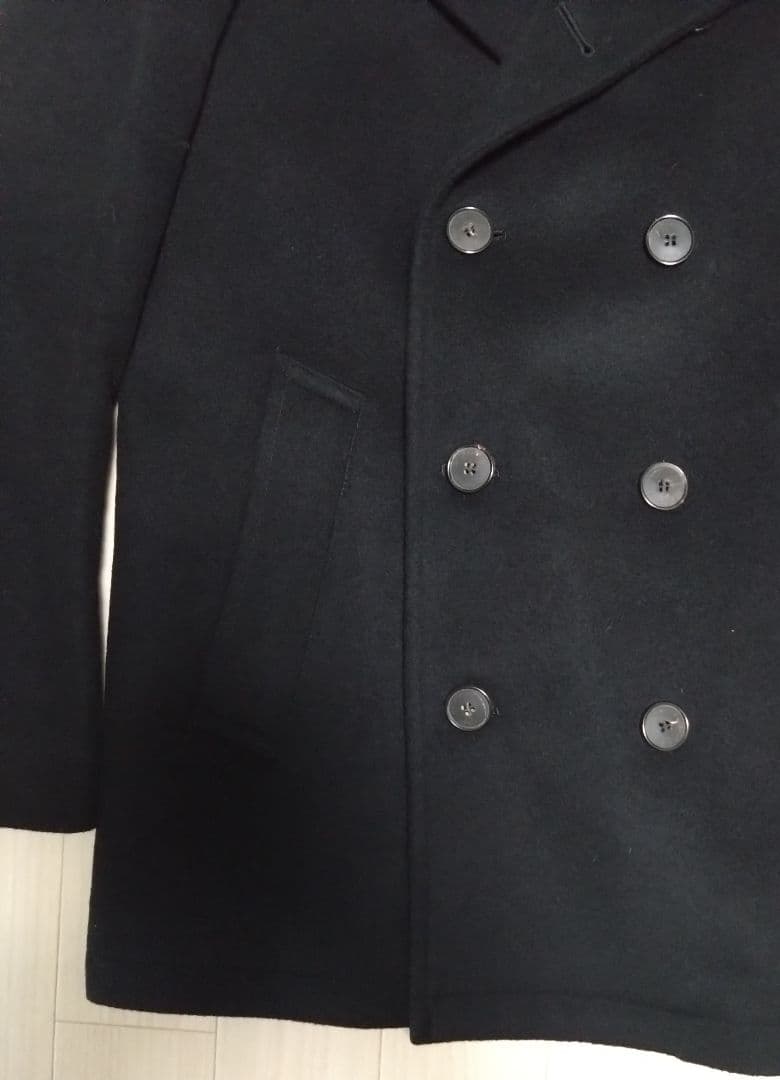 美品 英国製 Mackintosh シルク混ウール素材 Pコート