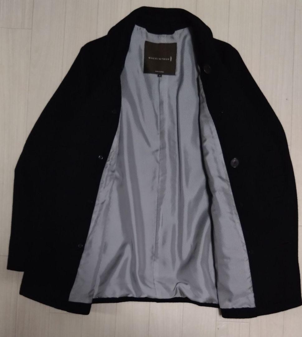 美品 英国製 Mackintosh シルク混ウール素材 Pコート