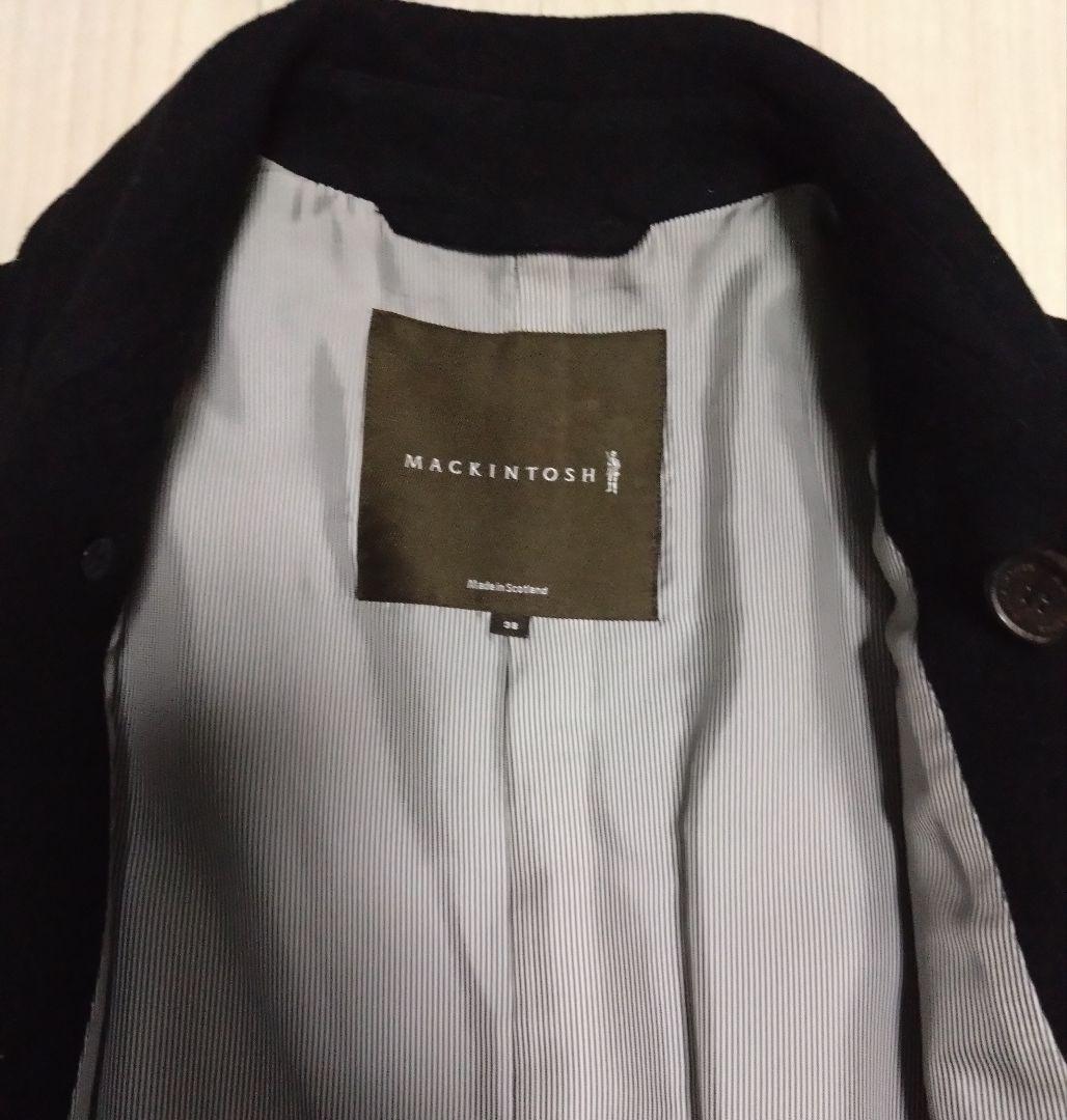 美品 英国製 Mackintosh シルク混ウール素材 Pコート