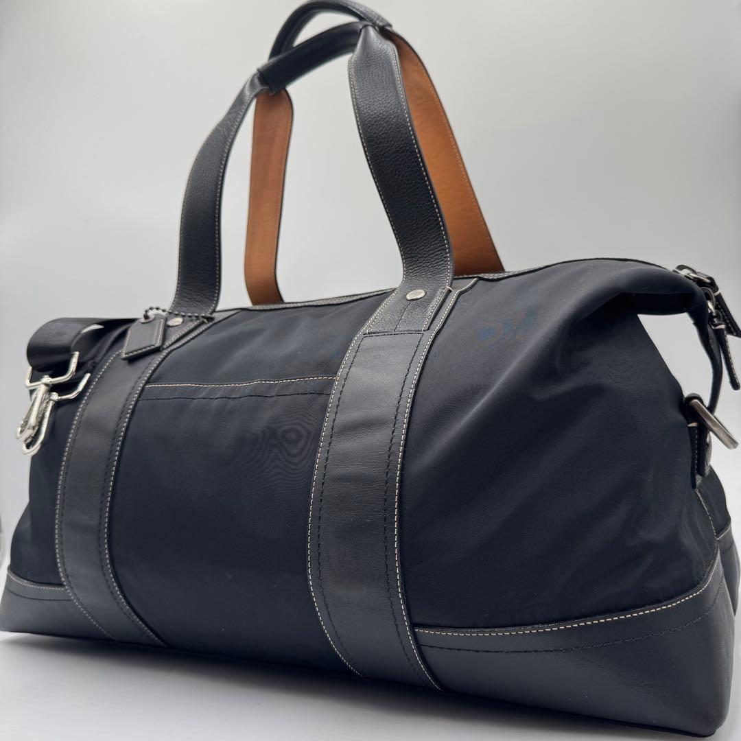 極美品✨ コーチ ボストンバッグ 2way 旅行 大容量 レザー ブラック