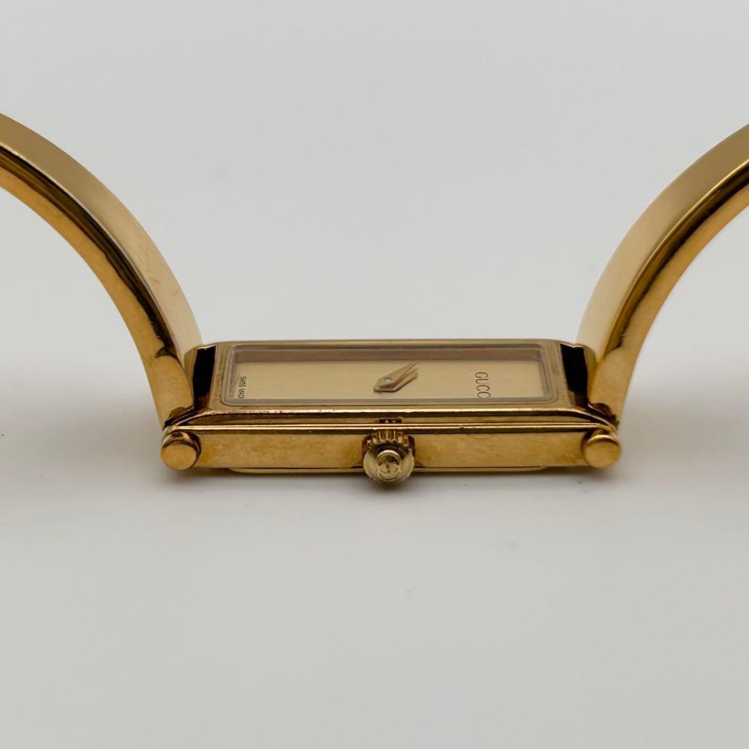 【新品電池 稼働】GUCCI グッチ 1500 GOLD バングルウォッチ