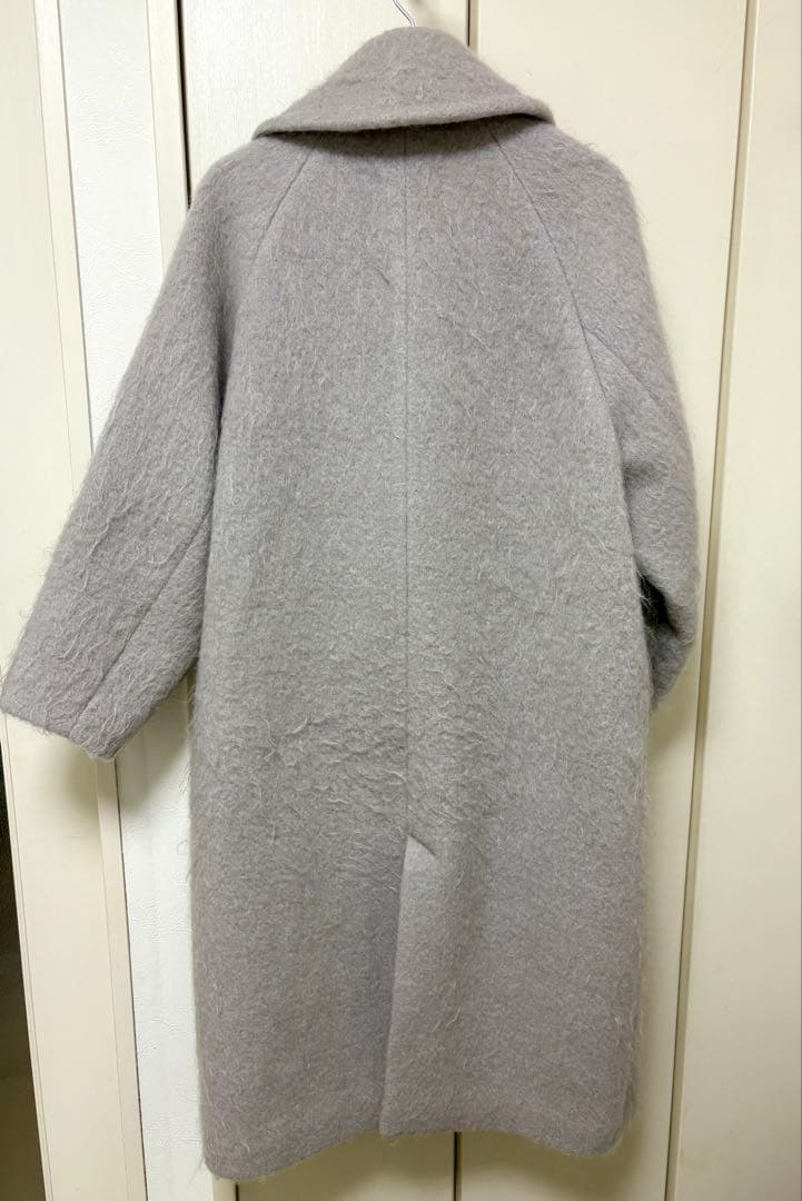 GRACE CONTINENTAL シャギーロングコート グレー