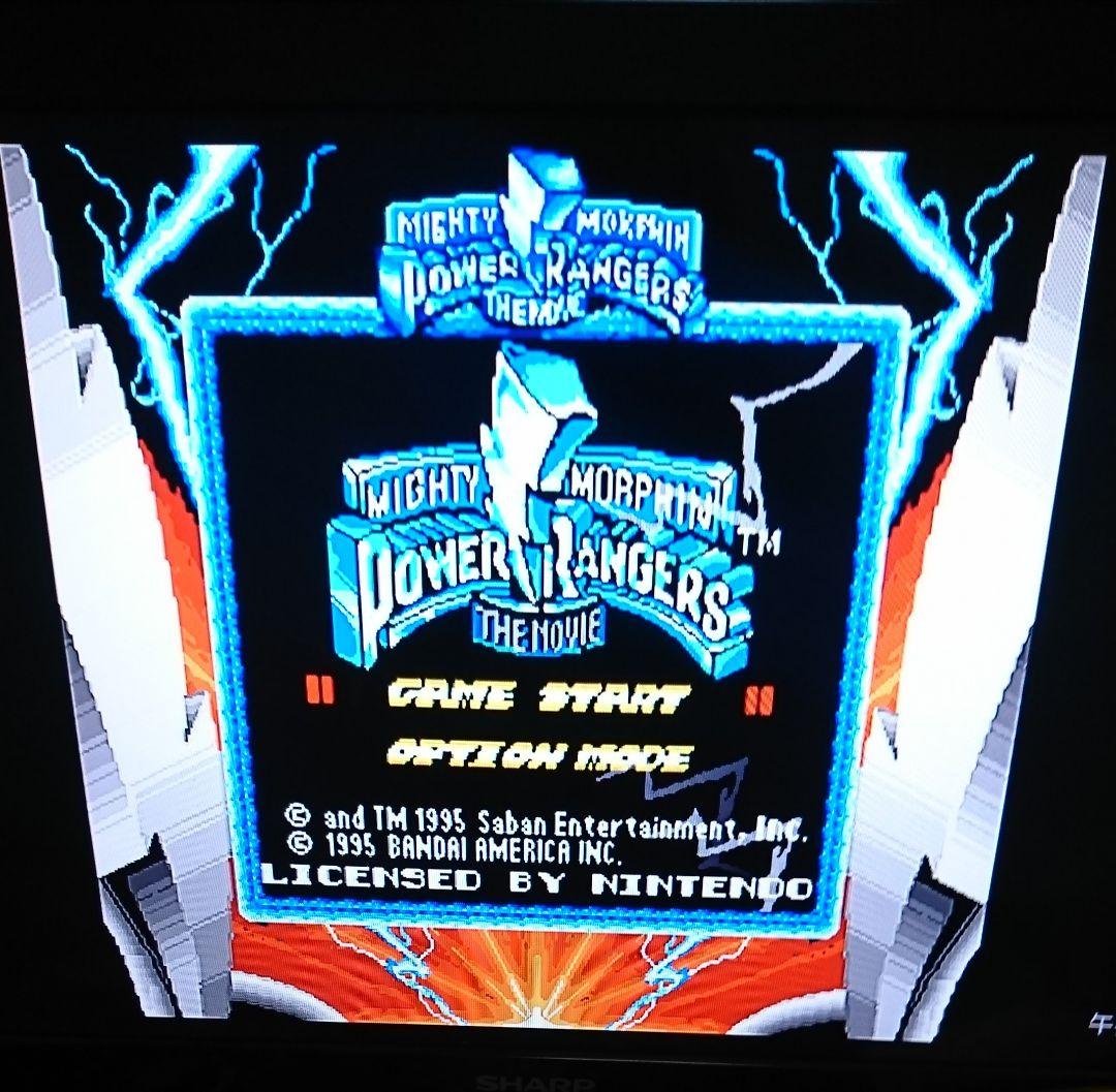 マイティモーフィン パワーレンジャース ザムービー ゲームボーイ 動作品