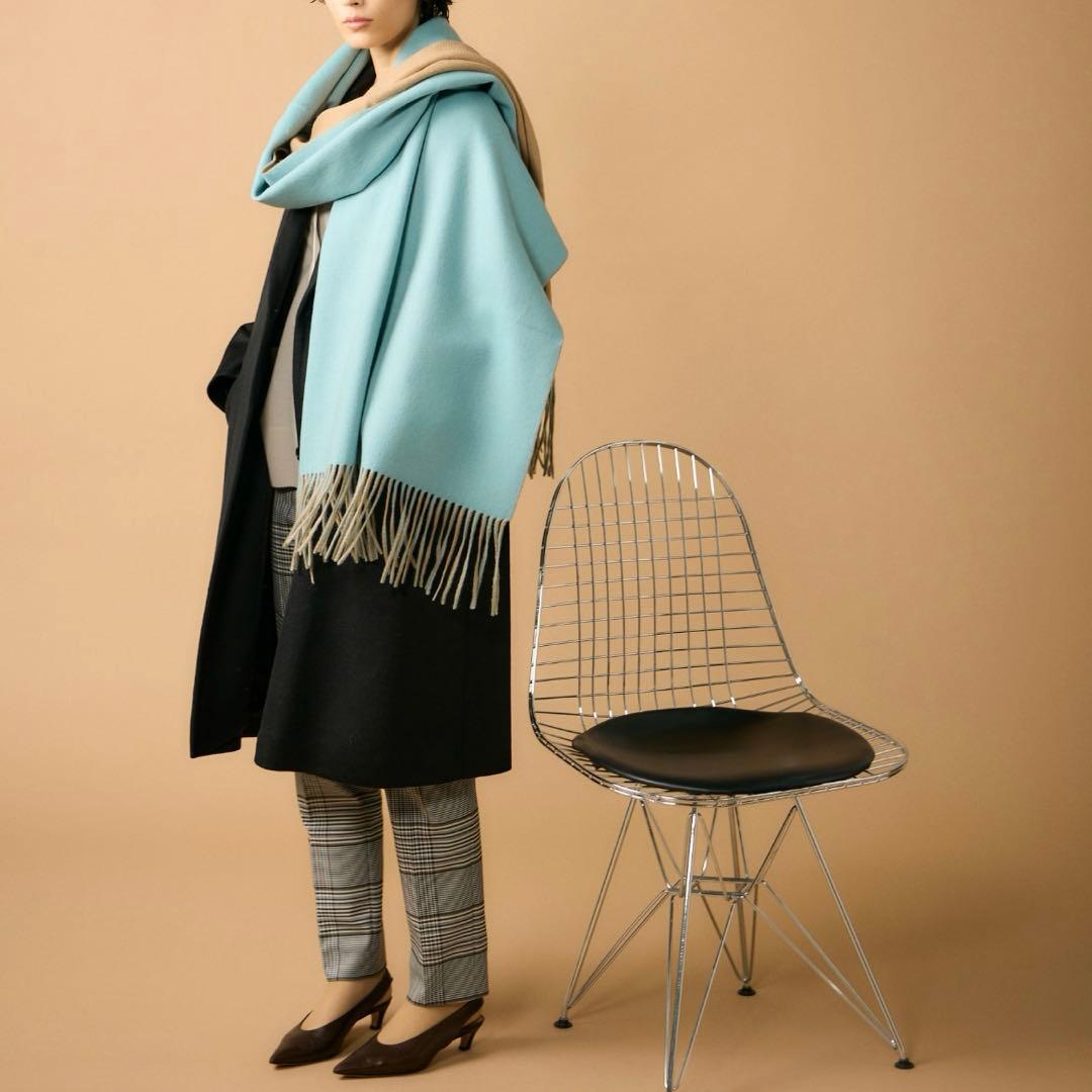 【未使用】アソースメレ　スポンディッシュカシミヤリバーシブルストール