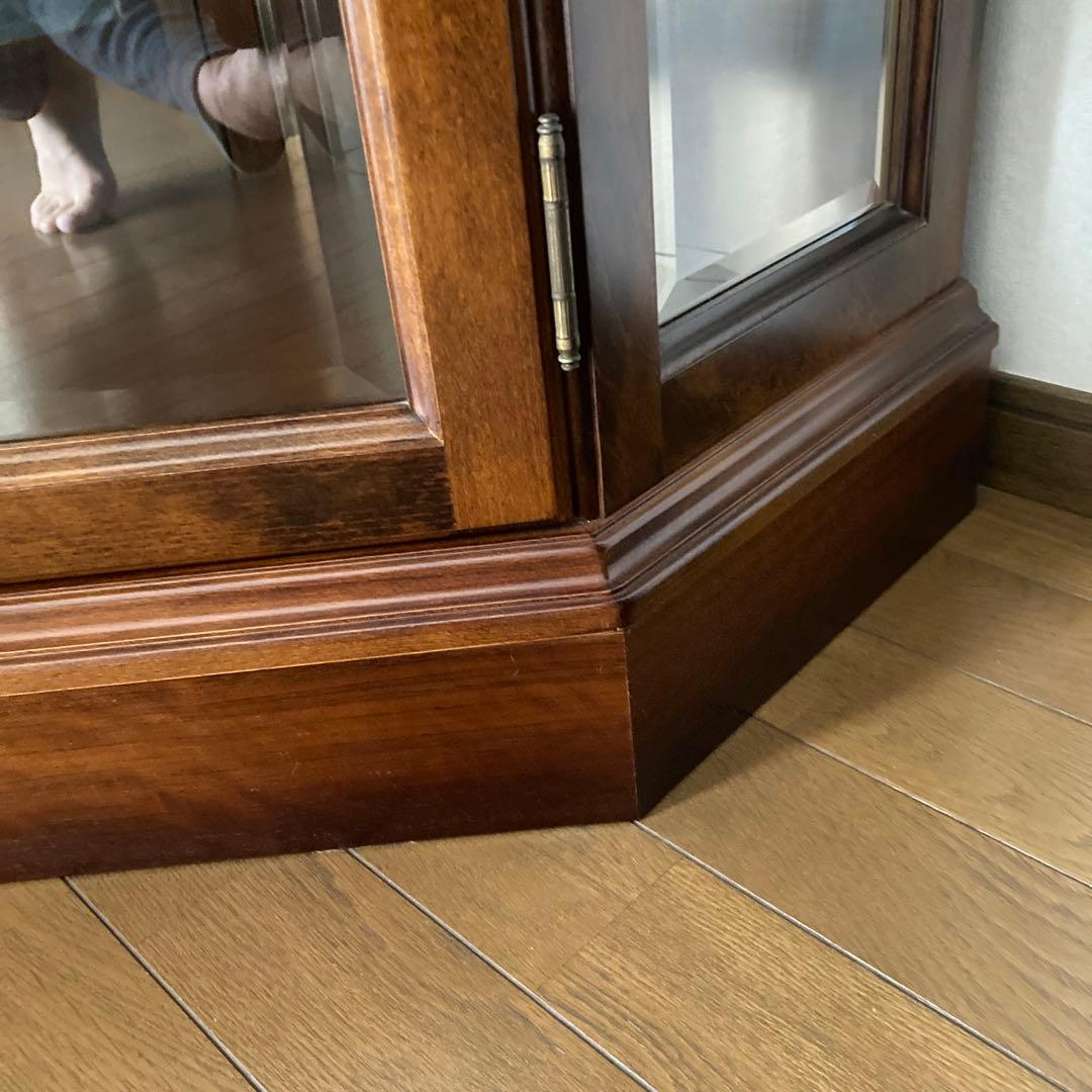 karimoku ガラスキャビネット 2段式