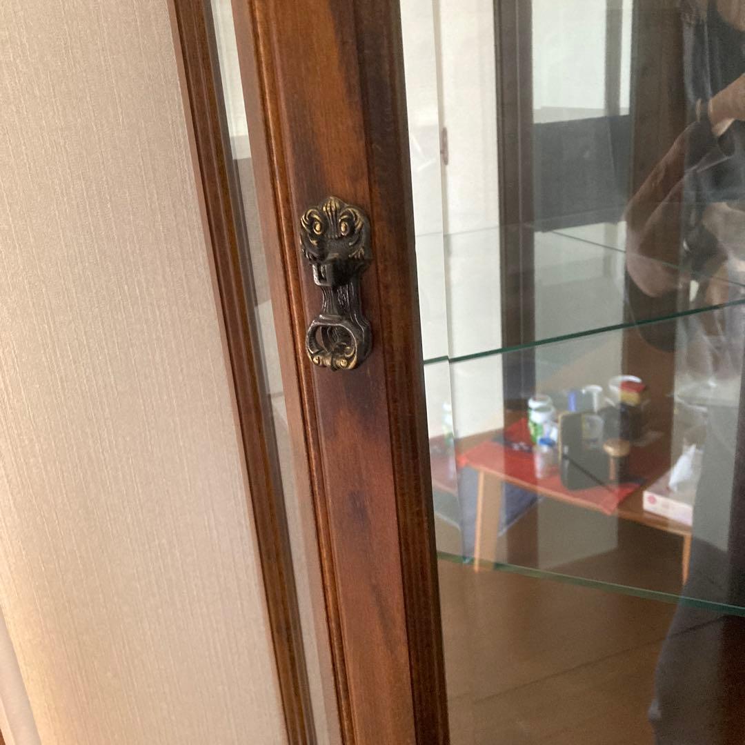 karimoku ガラスキャビネット 2段式