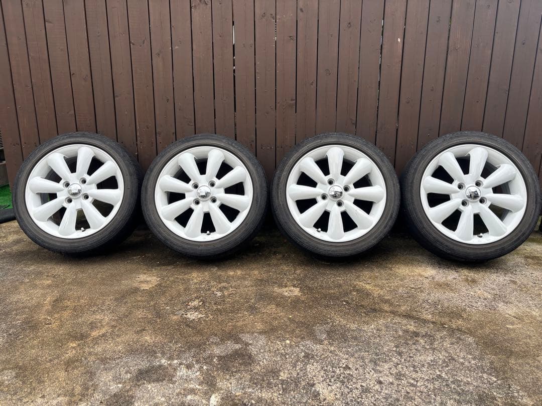 15インチ ホワイト 8スポークホイール