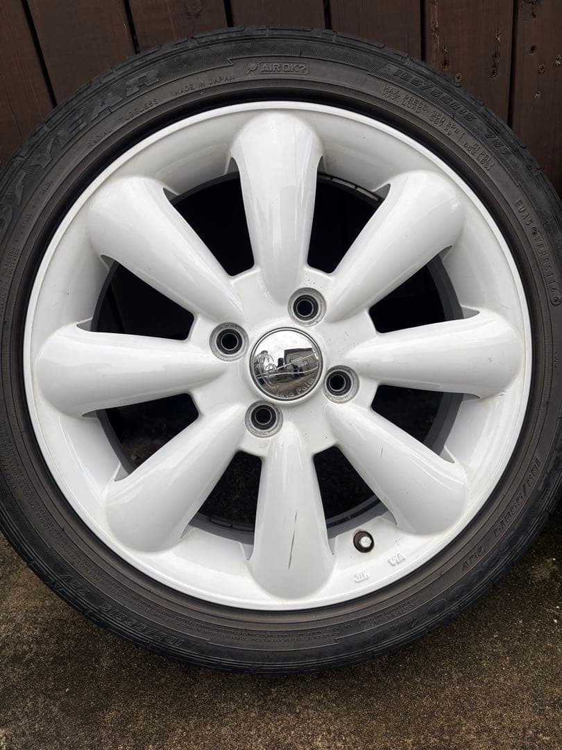 15インチ ホワイト 8スポークホイール