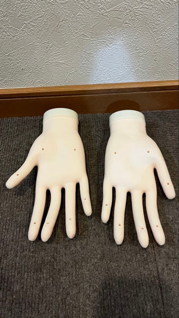 JNEC 認定モデルハンド　ネイル試験　ハンドくん　箱付き　骨折なし