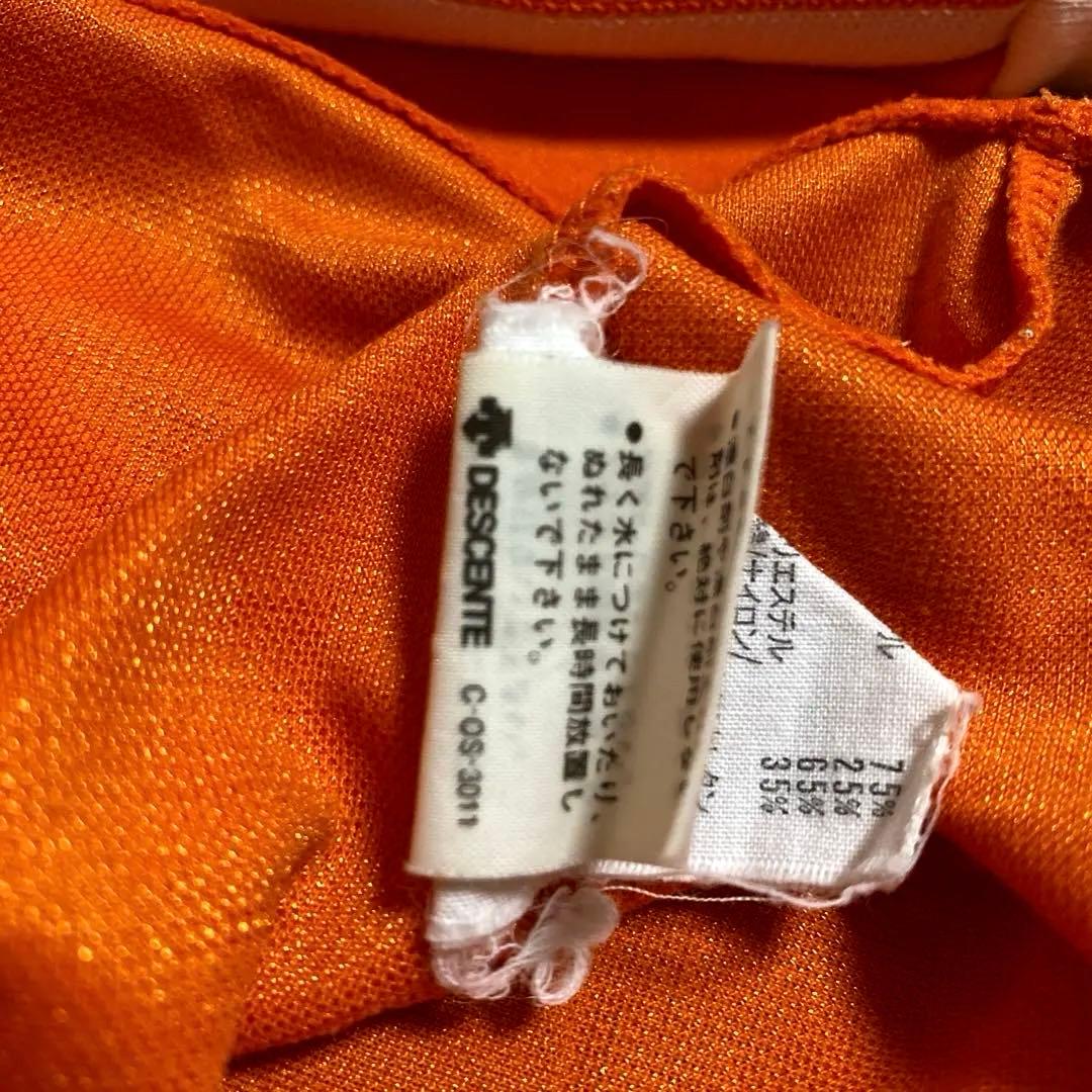 adidas デサント　80〜90s 長袖 オレンジ　ヴィンテージ　トレフォイル