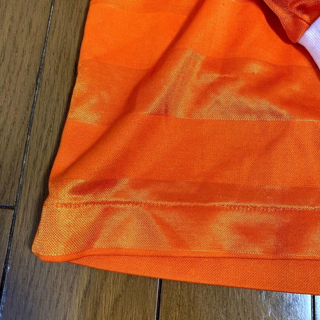 adidas デサント　80〜90s 長袖 オレンジ　ヴィンテージ　トレフォイル
