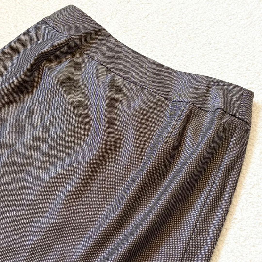 美品 アクアスキュータム スーツ スカート セットアップ ブラウン