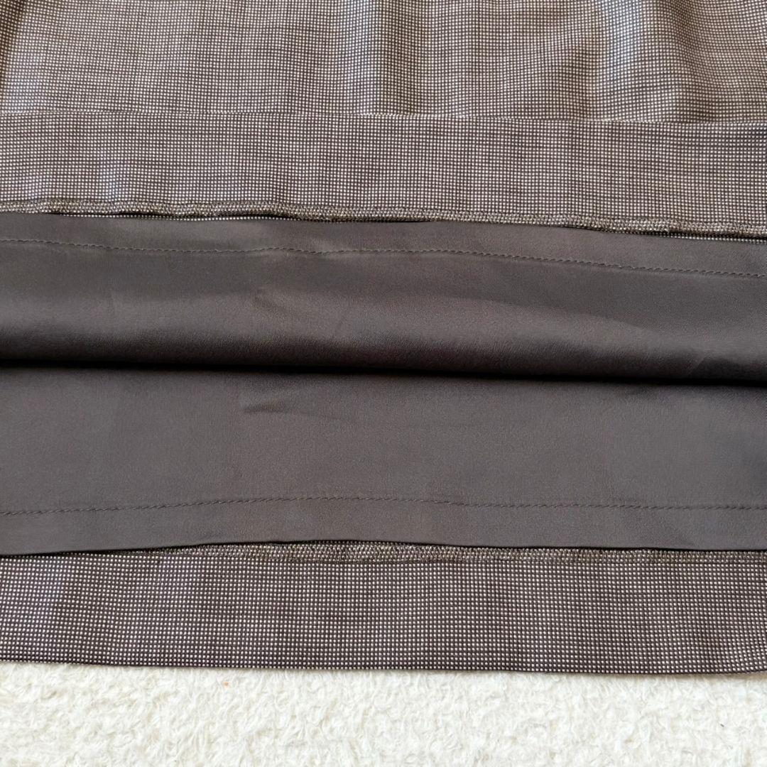 美品 アクアスキュータム スーツ スカート セットアップ ブラウン