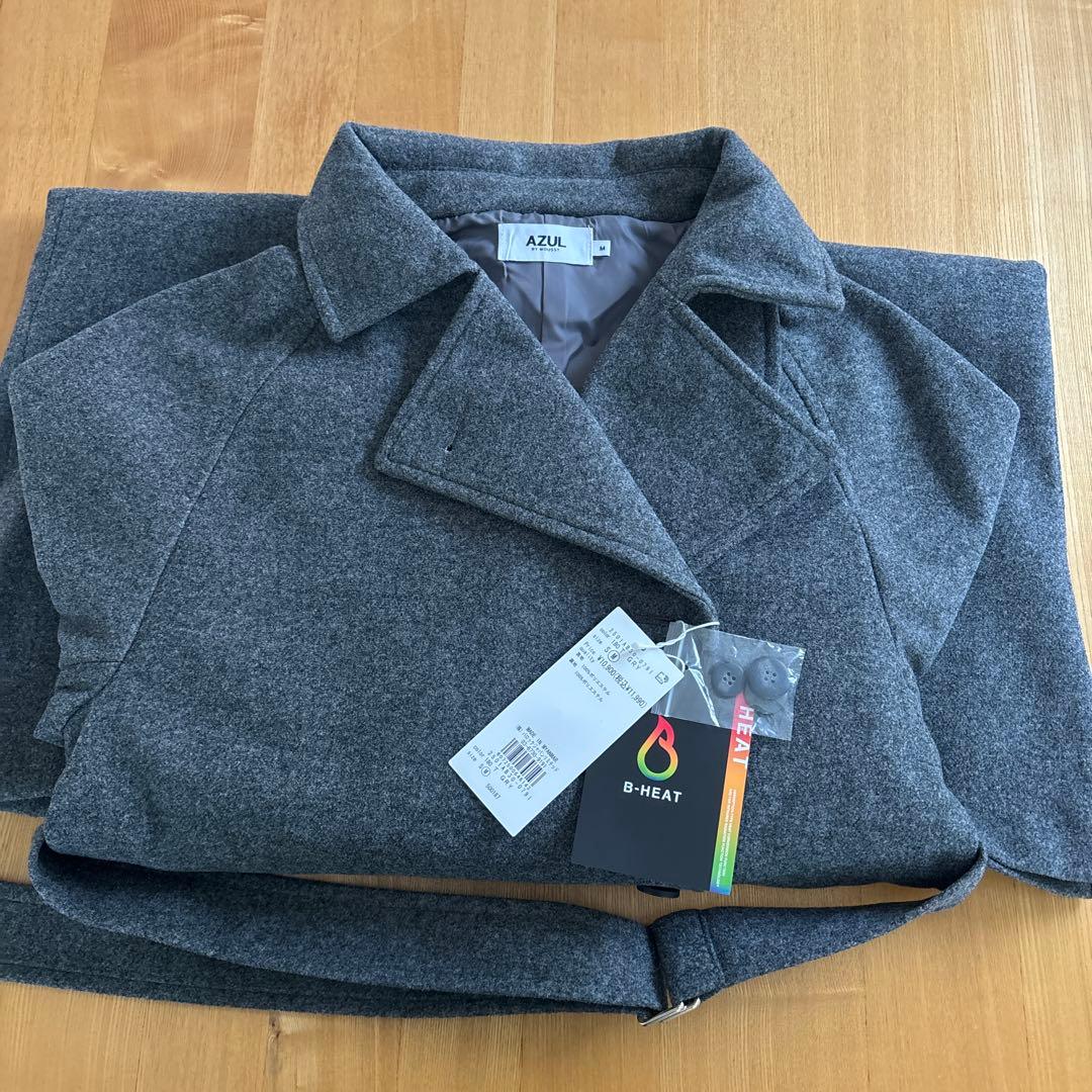 新品　AZUL by MOUSSY ロングチェスターコート　グレー　M