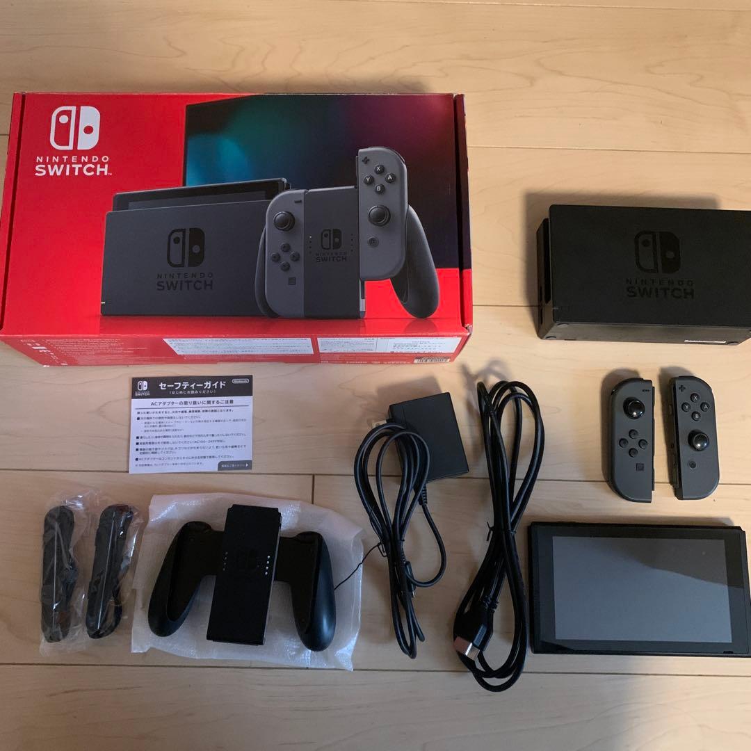 （美品）Nintendo Switch本体（グレー）