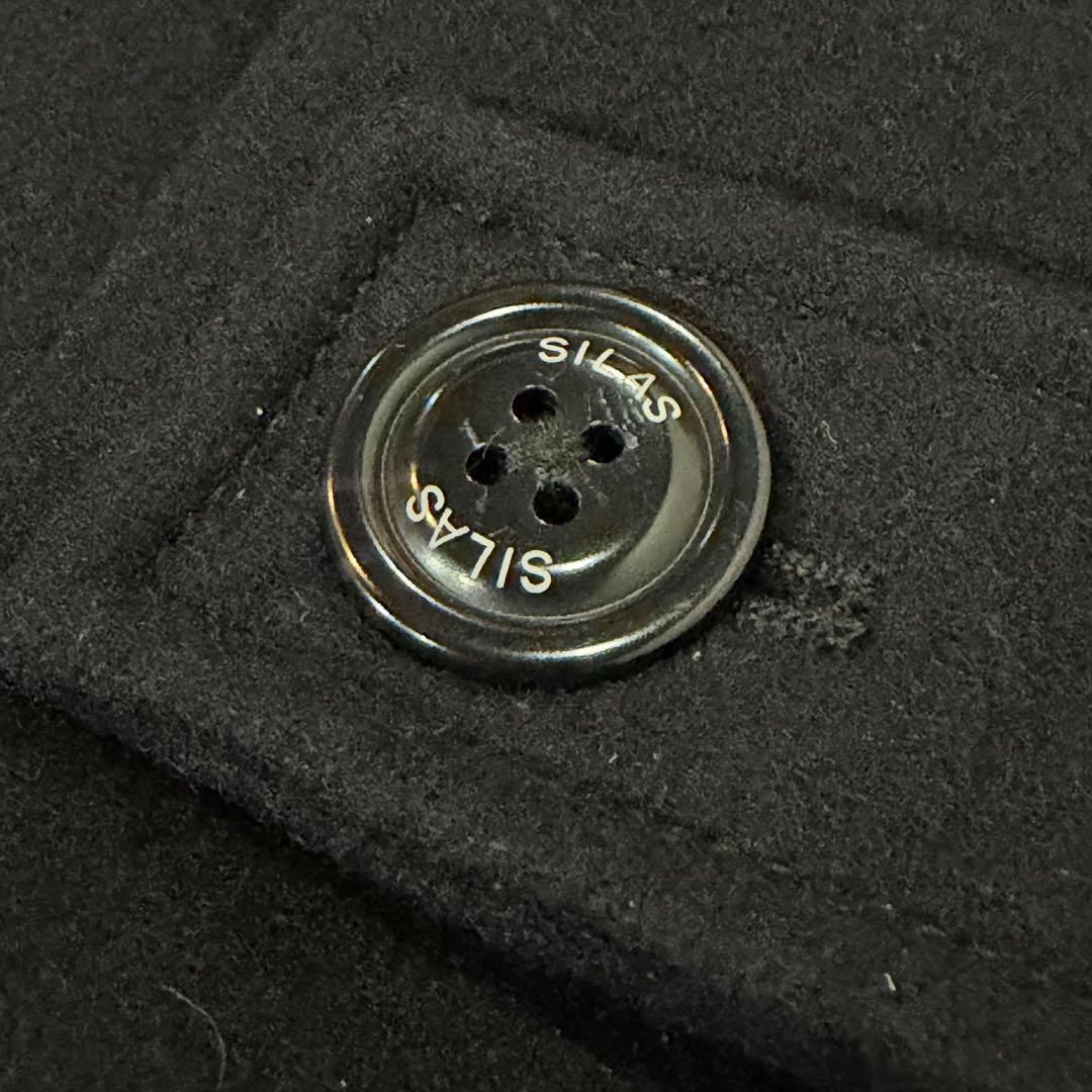 SILAS サイラス カシミヤ混 ウールダッフルコート ネイビー M