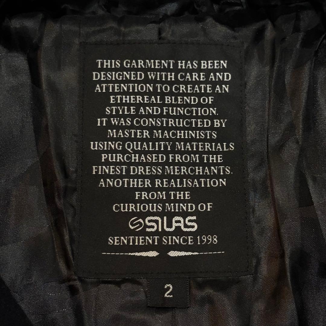 SILAS サイラス カシミヤ混 ウールダッフルコート ネイビー M