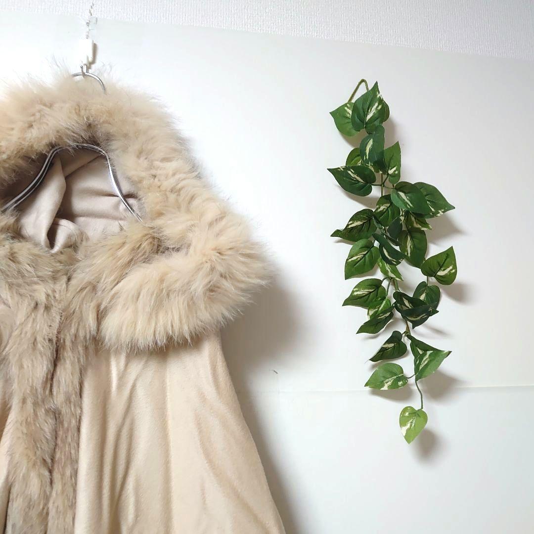 Jwhite フォックスファー カシミヤポンチョ フリー