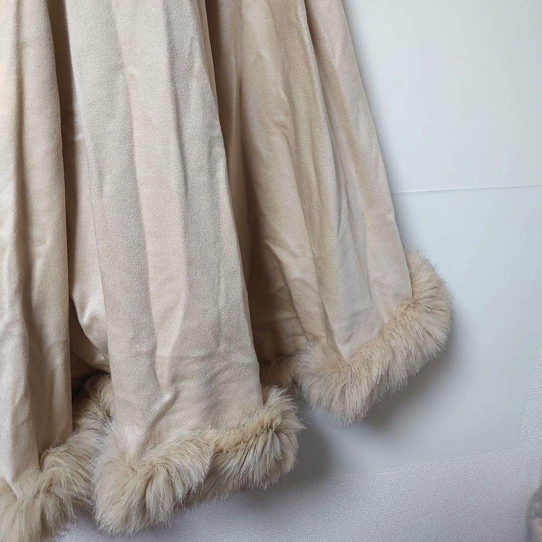 Jwhite フォックスファー カシミヤポンチョ フリー