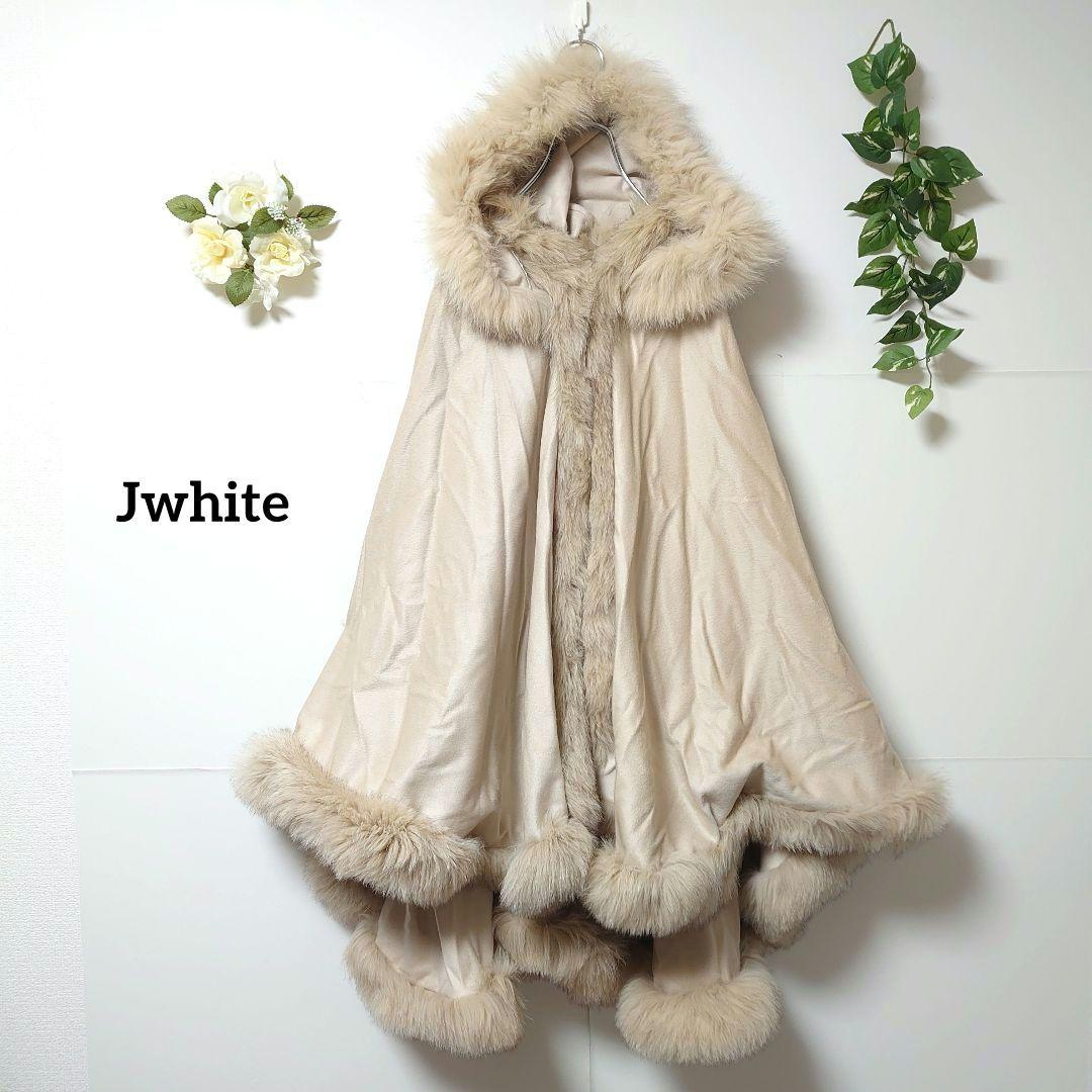 Jwhite フォックスファー カシミヤポンチョ フリー