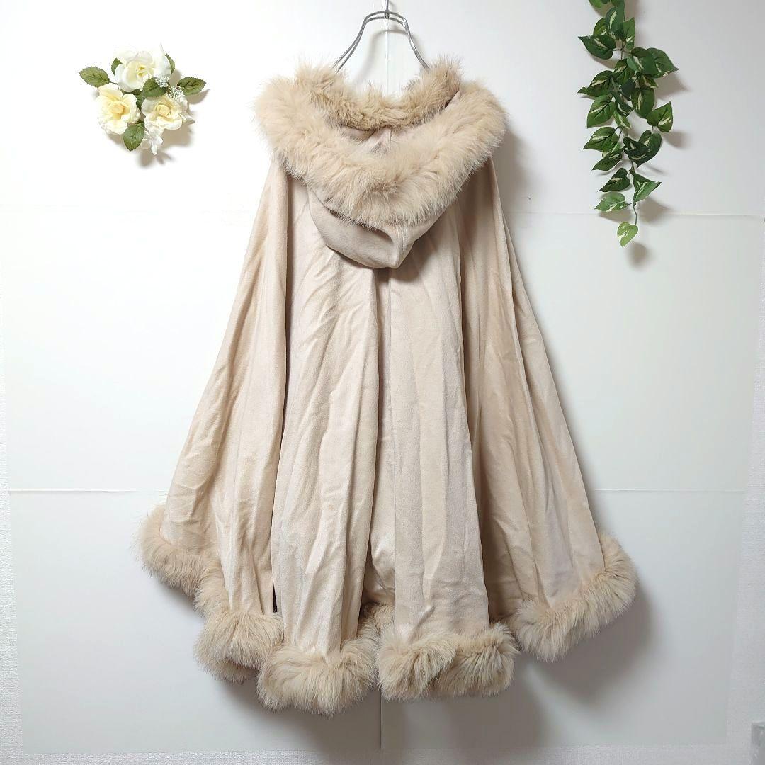 Jwhite フォックスファー カシミヤポンチョ フリー