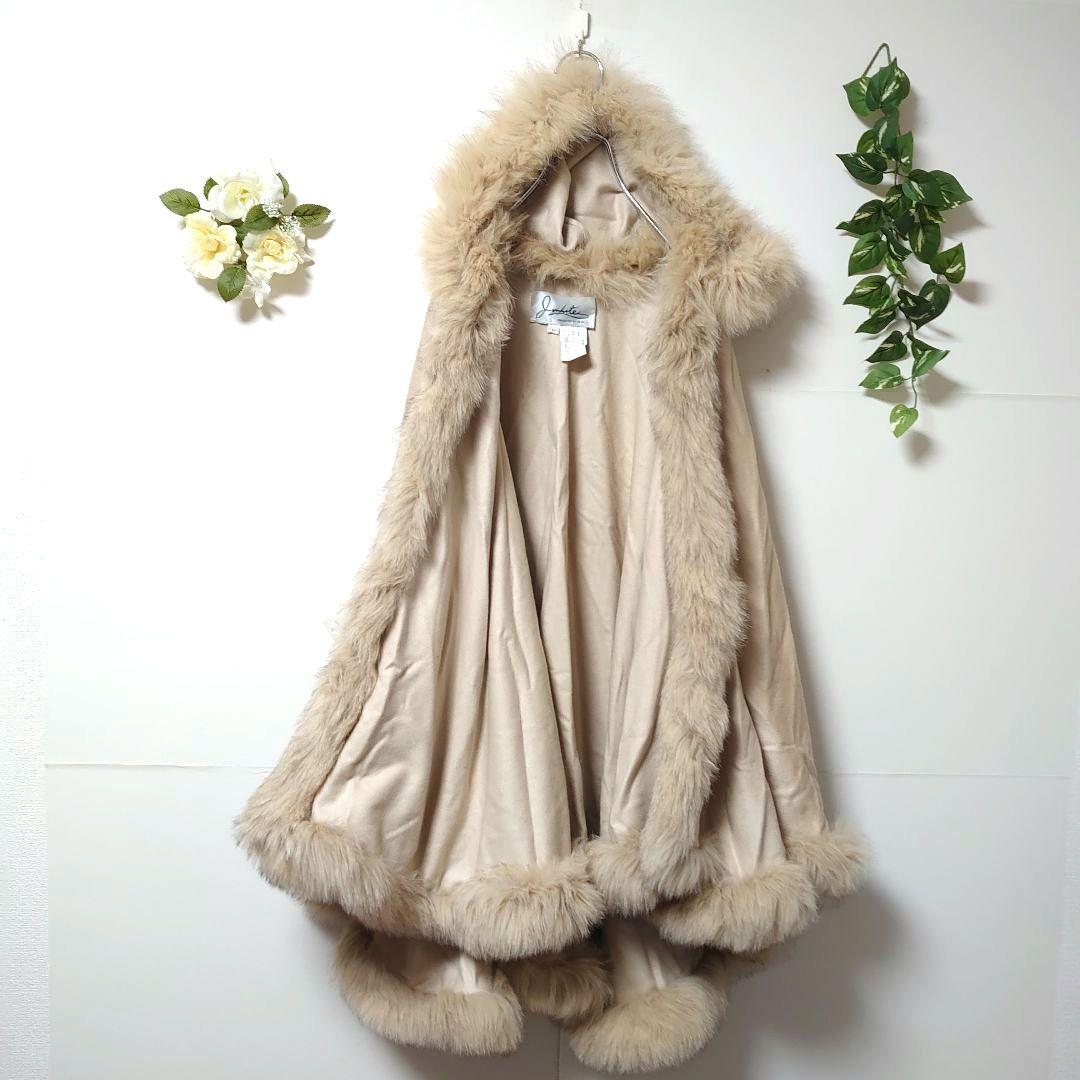 Jwhite フォックスファー カシミヤポンチョ フリー