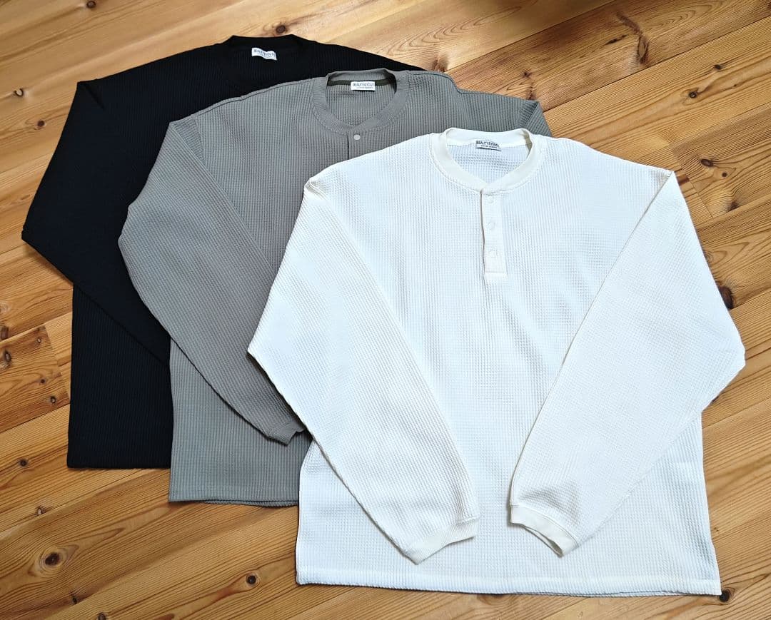 UNITEDARROWS B＆Y テックサーマルヘンリーネック 3枚セット 長袖