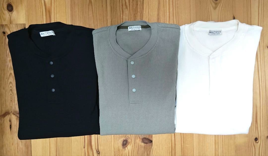 UNITEDARROWS B＆Y テックサーマルヘンリーネック 3枚セット 長袖