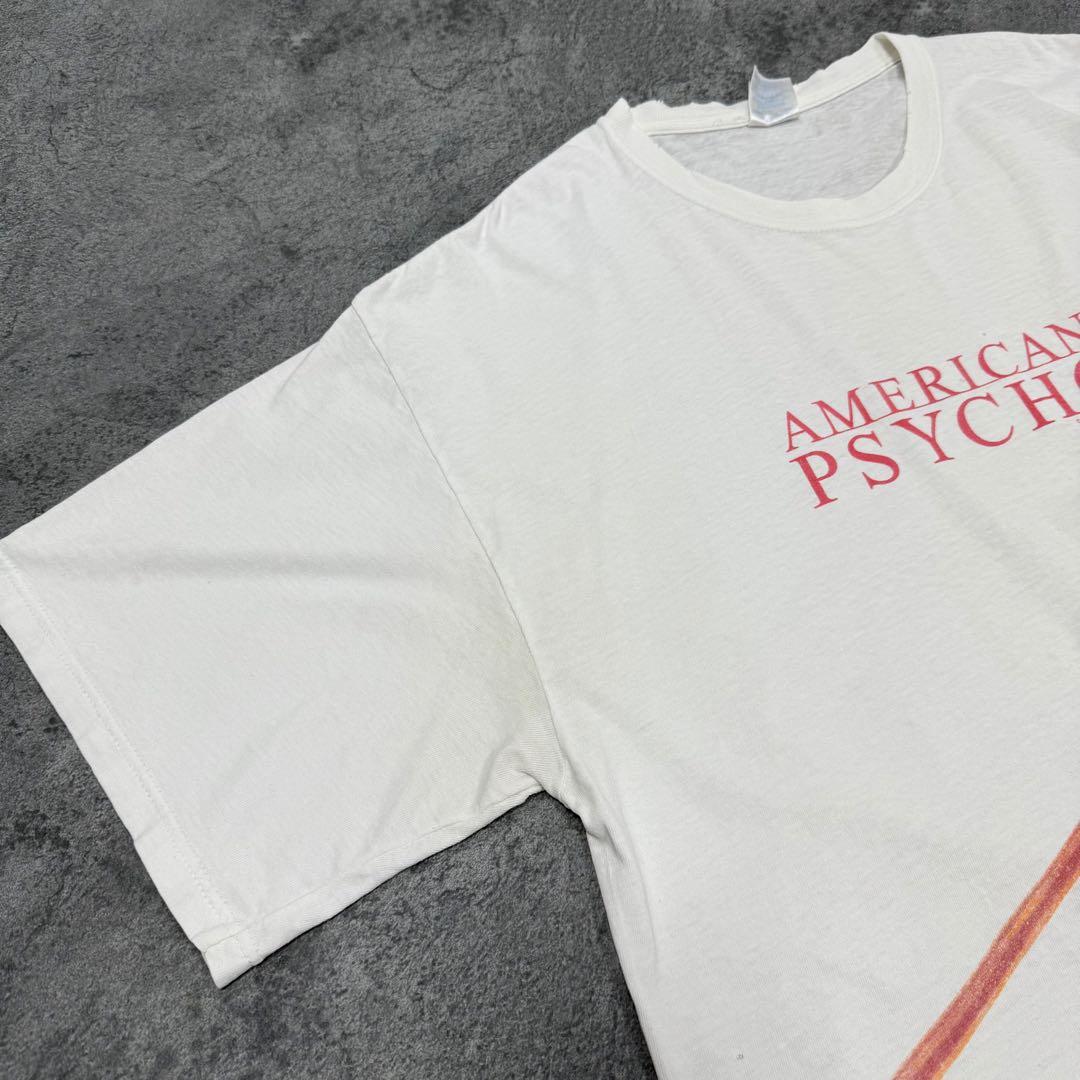 古着 00s アメリカン・サイコ 半袖 シャツ 映画 ムービー ホワイト 白